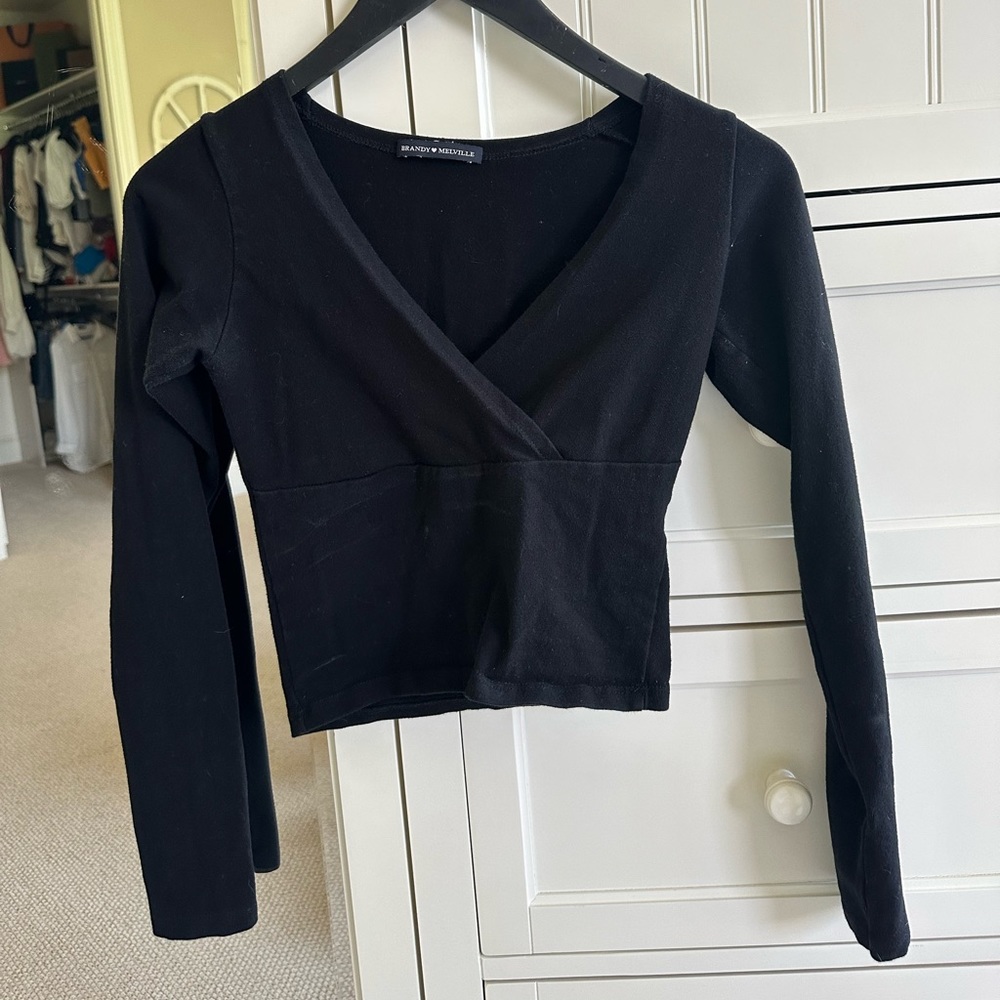 Brandy Melville Black Long Sleeve Tee